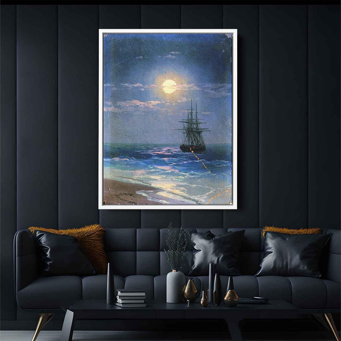 Sea at night by Ivan Aivazovsky - Canvas Artwork