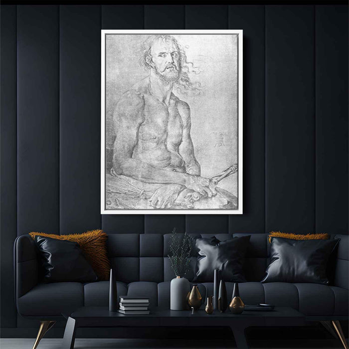 Self-Portrait as the Man of Sorrows (1522) by Albrecht Durer - Canvas Artwork