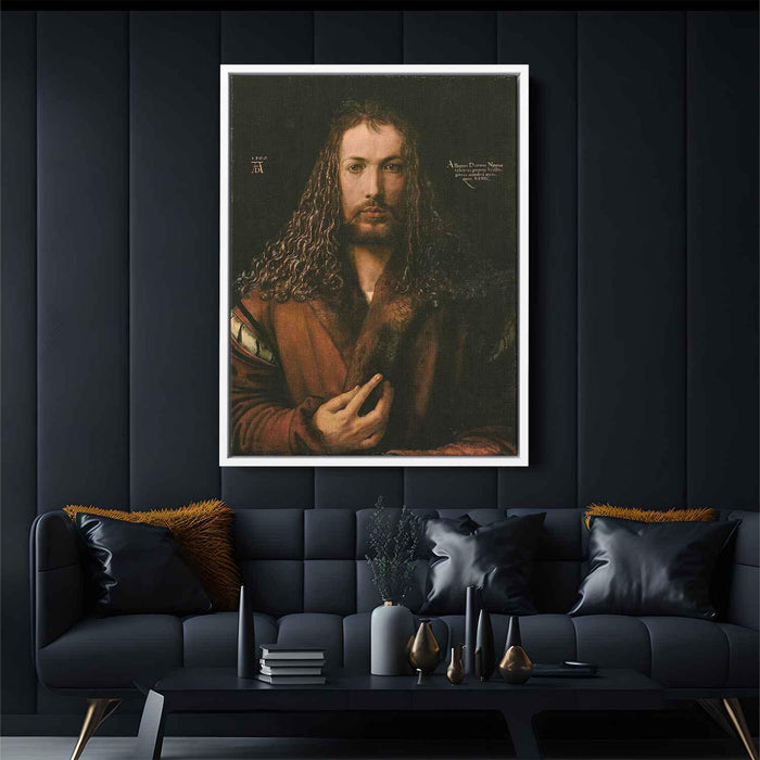 Self-Portrait at the Age of Twenty Eight (1500) by Albrecht Durer - Canvas Artwork