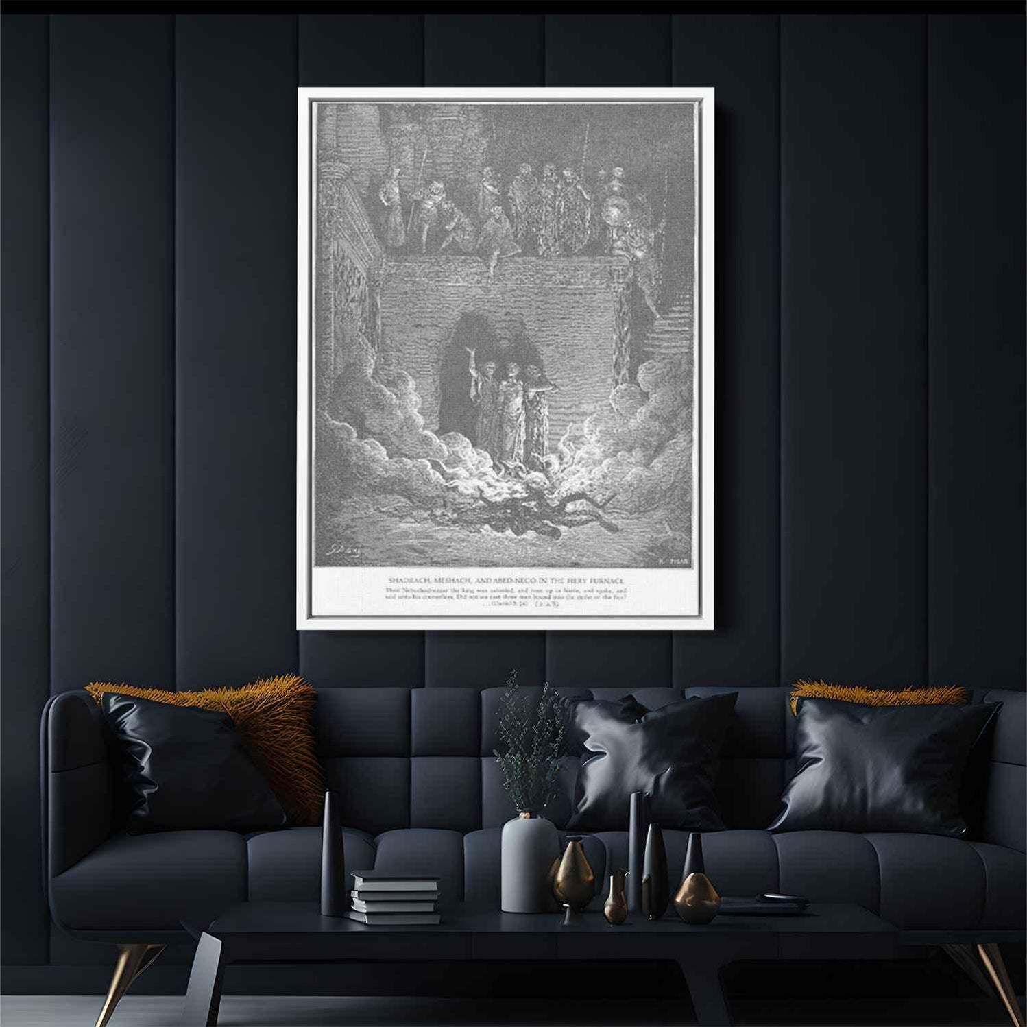 Shadrach, Meshach and Abednego in the Furnace by Gustave Dore - Canvas ...