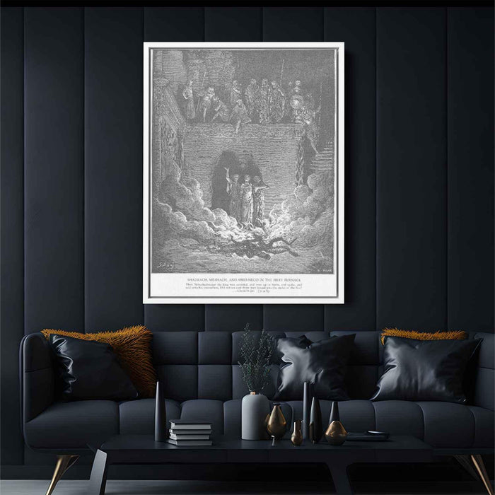 Shadrach, Meshach and Abednego in the Furnace by Gustave Dore - Canvas Artwork