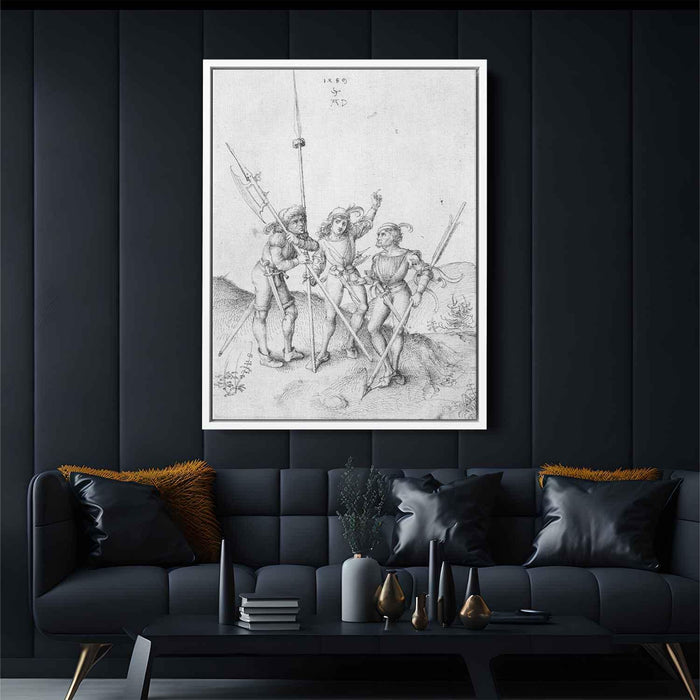 Soldiers (1489) by Albrecht Durer - Canvas Artwork