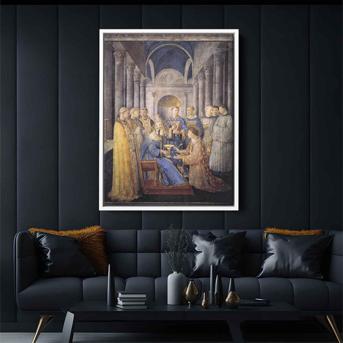 St. Peter Consacrates St. Lawrence as Deacon (1449) by Fra Angelico - Canvas Artwork