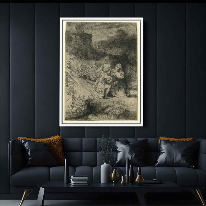 The agony in the garden (1657) by Rembrandt - Canvas Artwork
