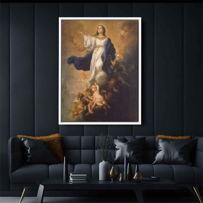 The Assumption of the Virgin (1670) by Bartolome Esteban Murillo - Canvas Artwork