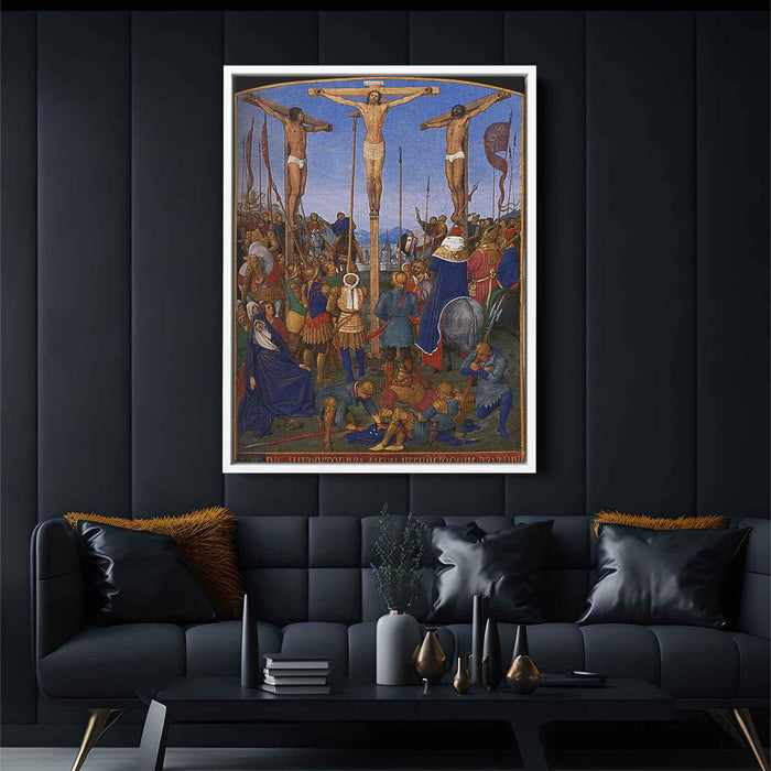 The Crucifixion (1460) by Jean Fouquet - Canvas Artwork