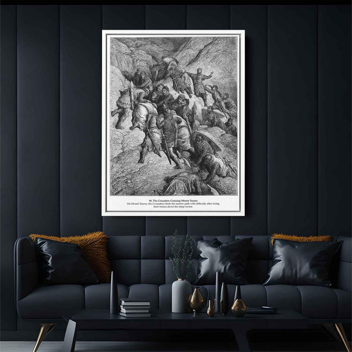 The Crusaders Crossing Mount Taurus by Gustave Dore - Canvas Artwork