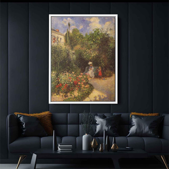 The Garden at Pontoise (1877) by Camille Pissarro - Canvas Artwork