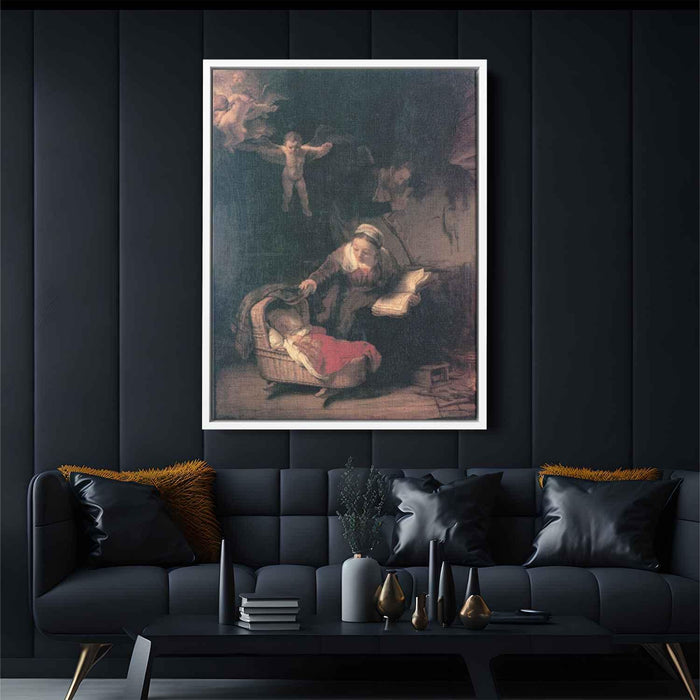 The Holy Family (1645) by Rembrandt - Canvas Artwork