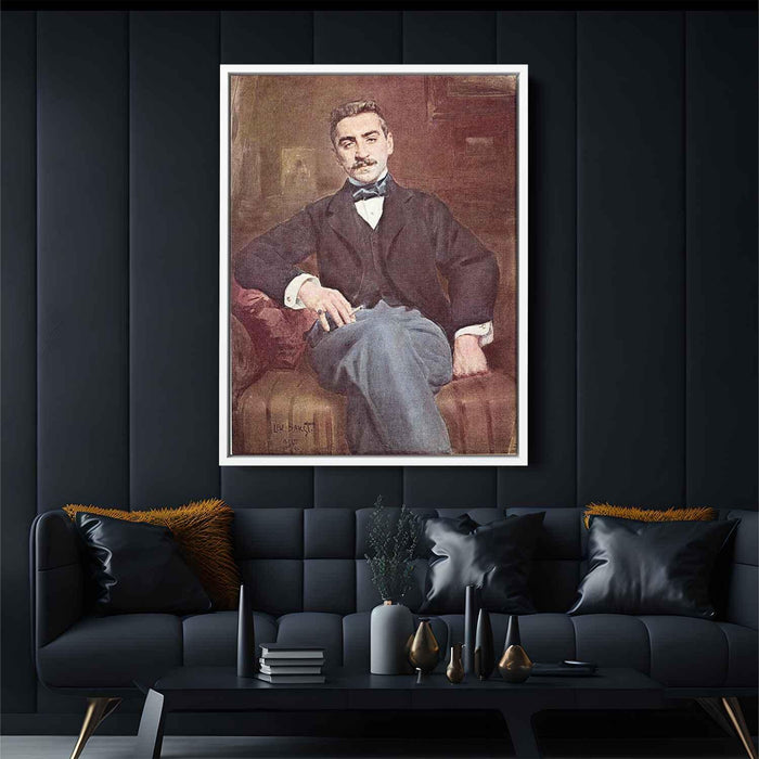 The Portrait of Walter Fedorovich Nuvel by Leon Bakst - Canvas Artwork