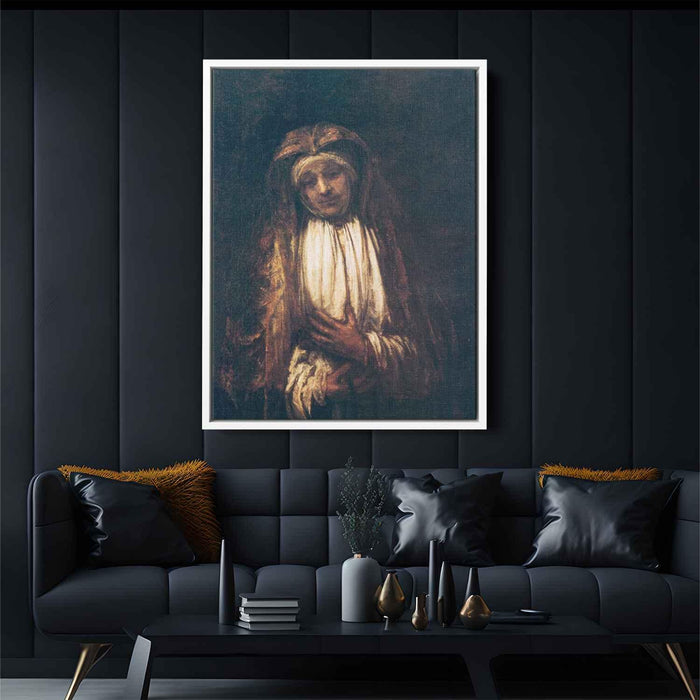The Virgin of Sorrow (1661) by Rembrandt - Canvas Artwork