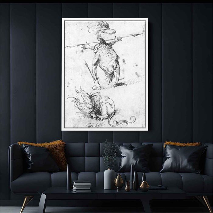 Two Monsters by Hieronymus Bosch - Canvas Artwork