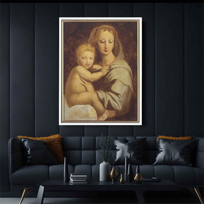 Virgin and Child with candelabra by Jean Auguste Dominique Ingres - Canvas Artwork