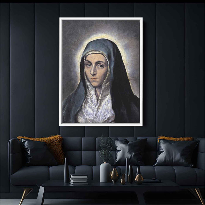 Virgin Mary (1585) by El Greco - Canvas Artwork