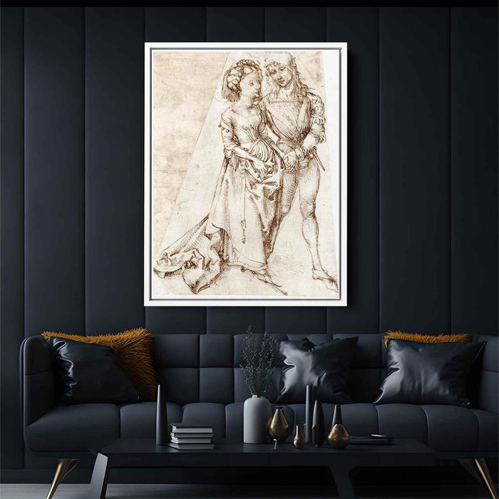 Young couple (1494) by Albrecht Durer - Canvas Artwork