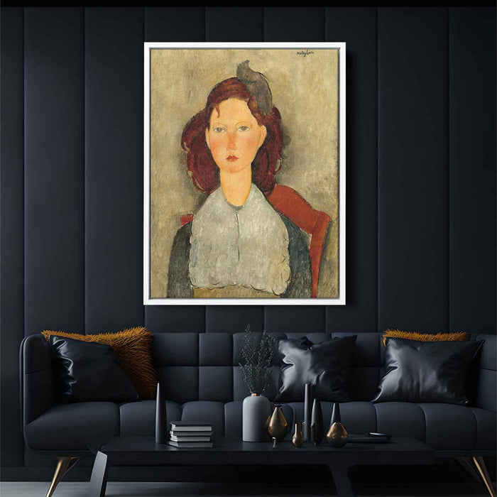 Young Girl Seated (1918) by Amedeo Modigliani - Canvas Artwork