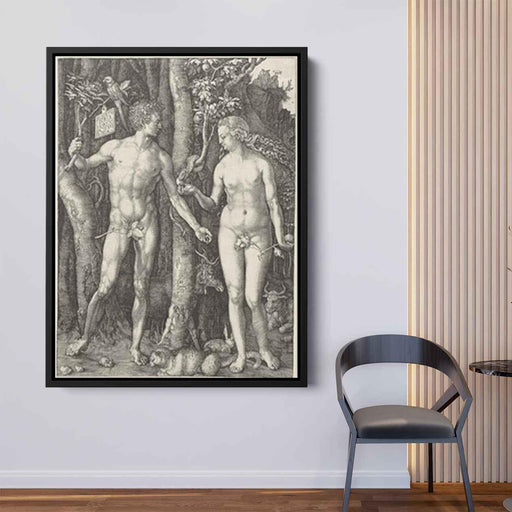 Adam and Eve (1504) by Albrecht Durer - Canvas Artwork