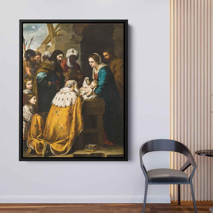 Adoration of the Magi (1660) by Bartolome Esteban Murillo - Canvas Artwork