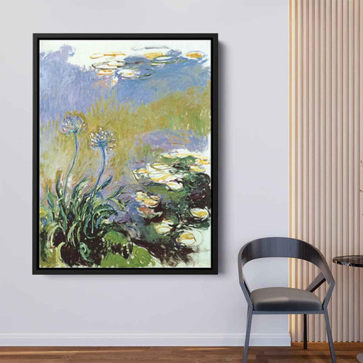 Agapanthus (1917) by Claude Monet - Canvas Artwork