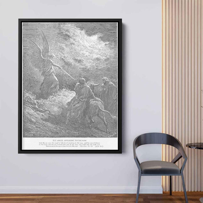 An Angel Appears to Balaam by Gustave Dore - Canvas Artwork