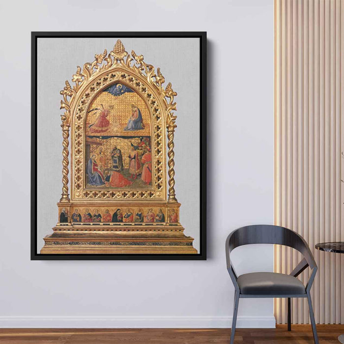 Annunciation and Adoration of the Magi (1424) by Fra Angelico - Canvas Artwork