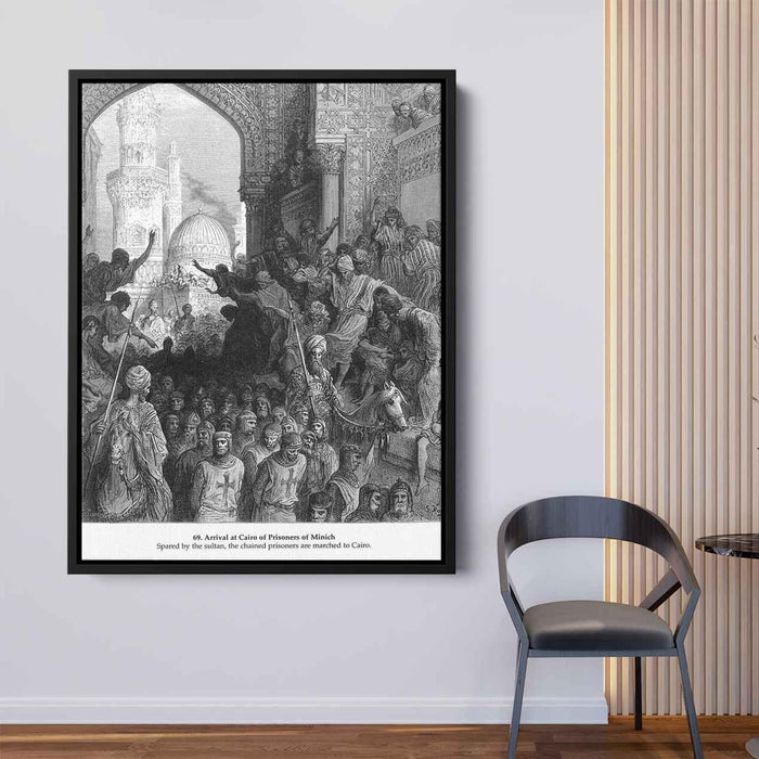 Arrival at Cairo of Prisoners of Minich by Gustave Dore - Canvas Artwork