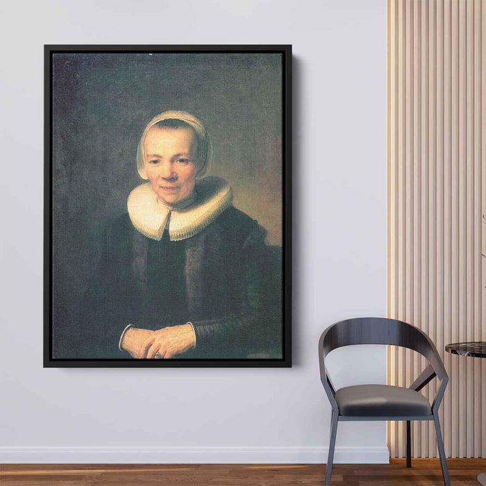 Baerte Martens, Wife of Herman Doomer by Rembrandt - Canvas Artwork