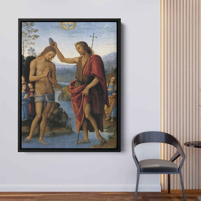 Baptism of Christ (1500) by Pietro Perugino - Canvas Artwork