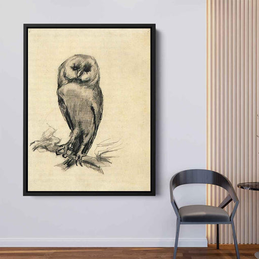 Barn Owl Viewed from the Front (1887) by Vincent van Gogh - Canvas Artwork