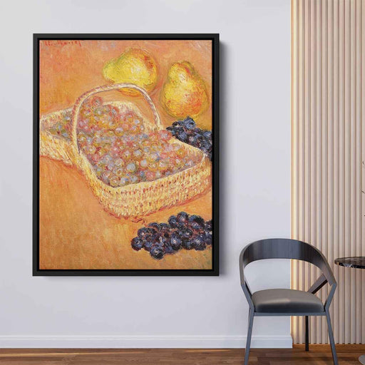 Basket of Graphes, Quinces and Pears by Claude Monet - Canvas Artwork