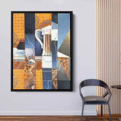 Beer Glass and Cards by Juan Gris - Canvas Artwork