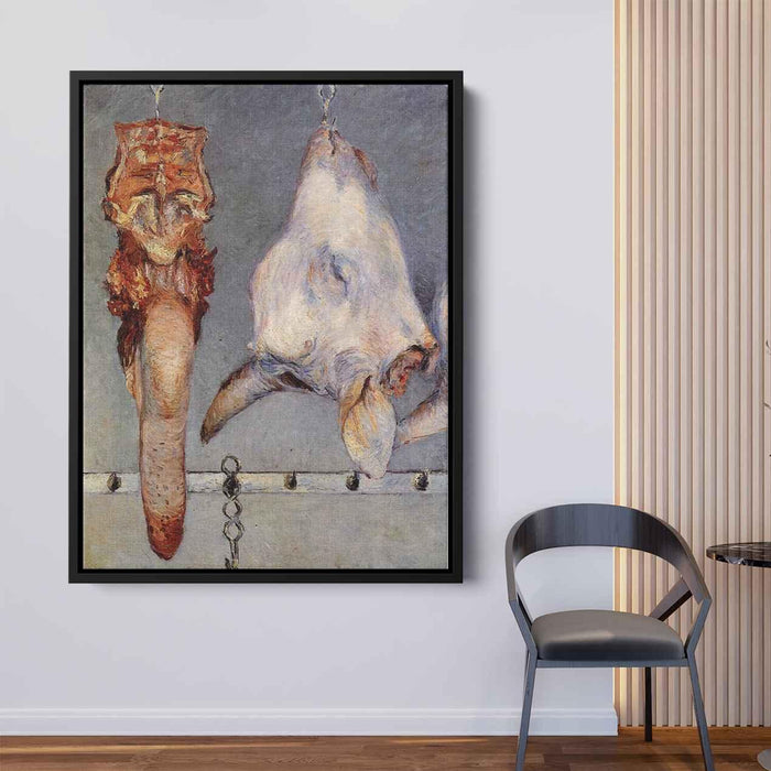 Calf, Head and Ox Tongue by Gustave Caillebotte - Canvas Artwork