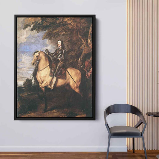 Charles I on horseback (1635) by Anthony van Dyck - Canvas Artwork