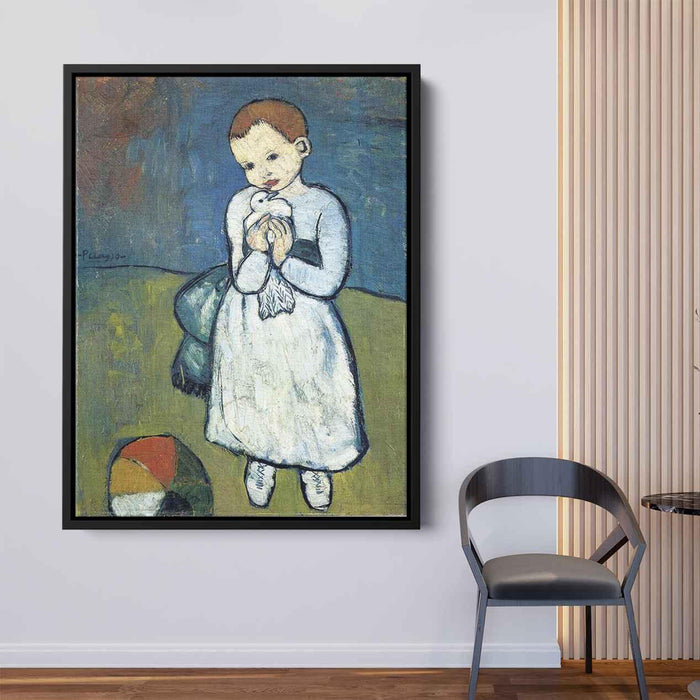 Child with dove (1901) by Pablo Picasso - Canvas Artwork