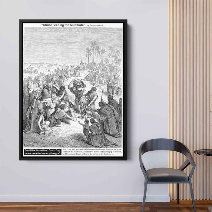 Christ Feeding The Multitude by Gustave Dore - Canvas Artwork