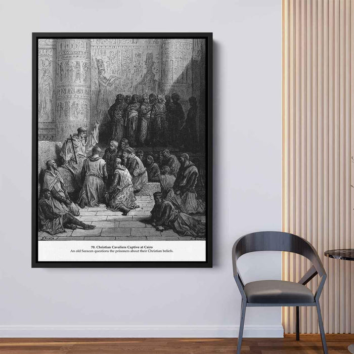 Christian Cavaliers Captive at Cairo by Gustave Dore - Canvas Artwork