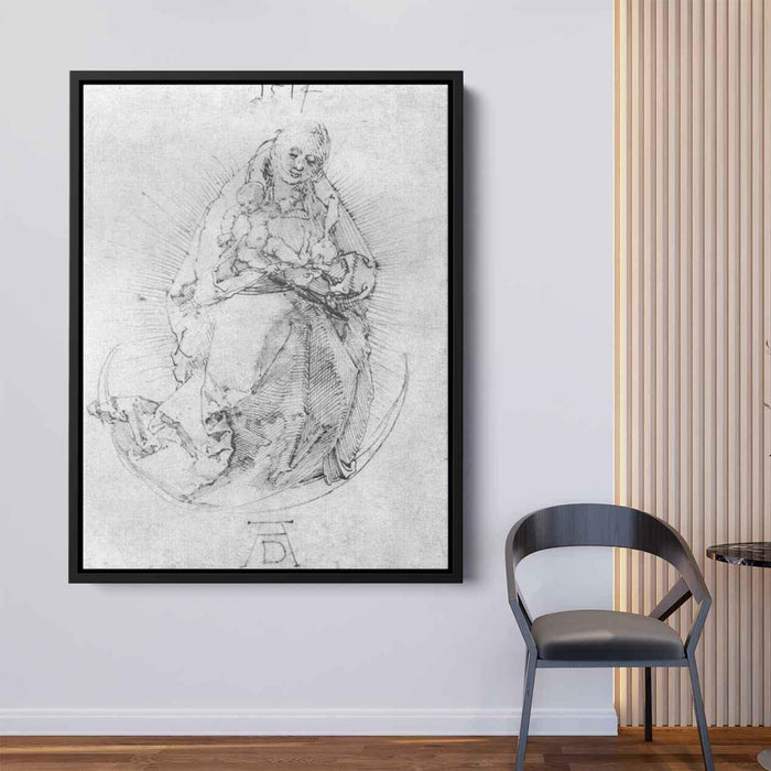 Crescent Madonna (1514) by Albrecht Durer - Canvas Artwork