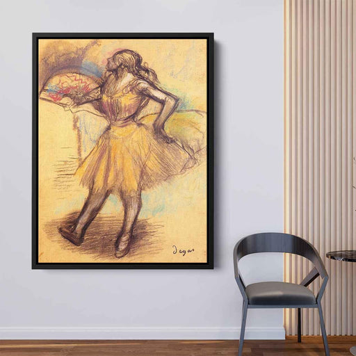 Dancer with a Fan (study) (1900) by Edgar Degas - Canvas Artwork