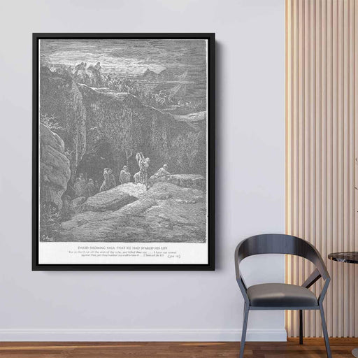 David Shows Saul How He Spared His Life by Gustave Dore - Canvas Artwork