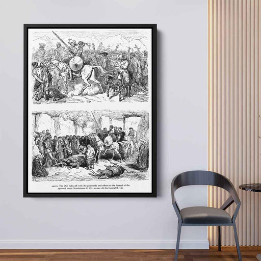 Don Quixote by Gustave Dore - Canvas Artwork