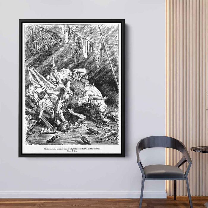 Don Quixote by Gustave Dore - Canvas Artwork