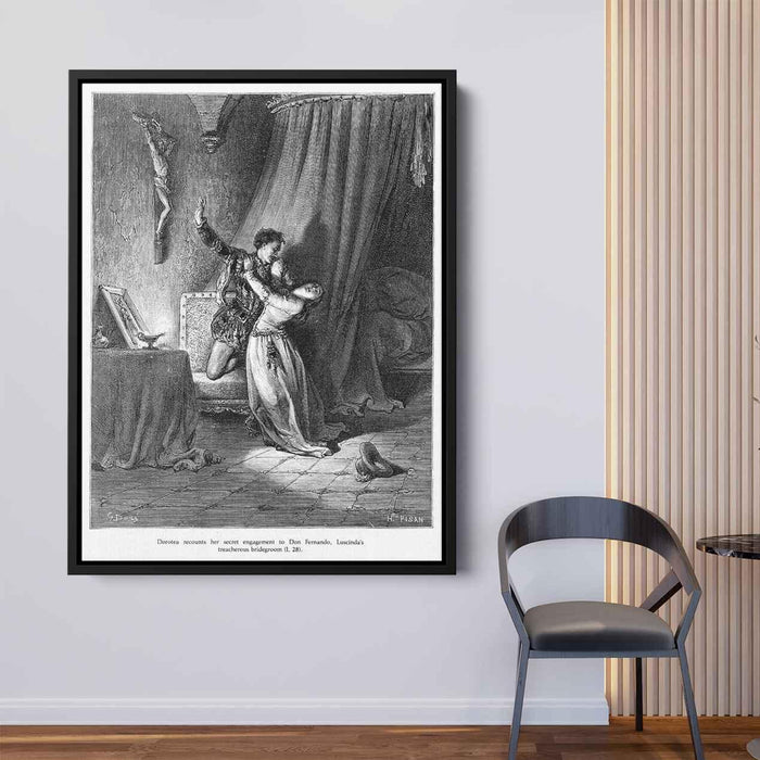 Don Quixote by Gustave Dore - Canvas Artwork