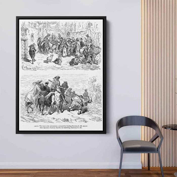 Don Quixote by Gustave Dore - Canvas Artwork