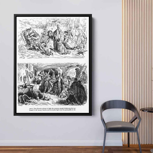 Don Quixote by Gustave Dore - Canvas Artwork