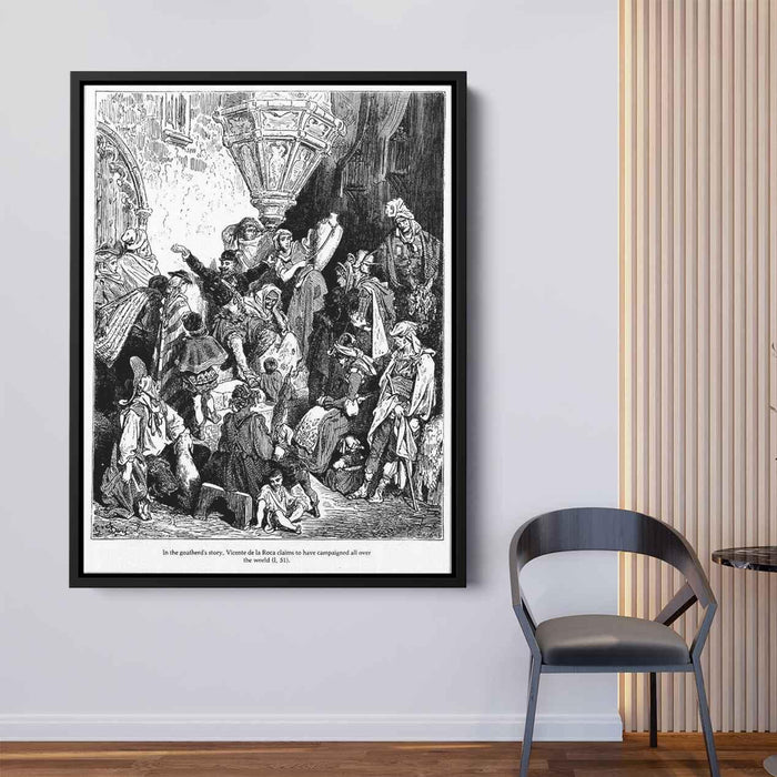 Don Quixote by Gustave Dore - Canvas Artwork