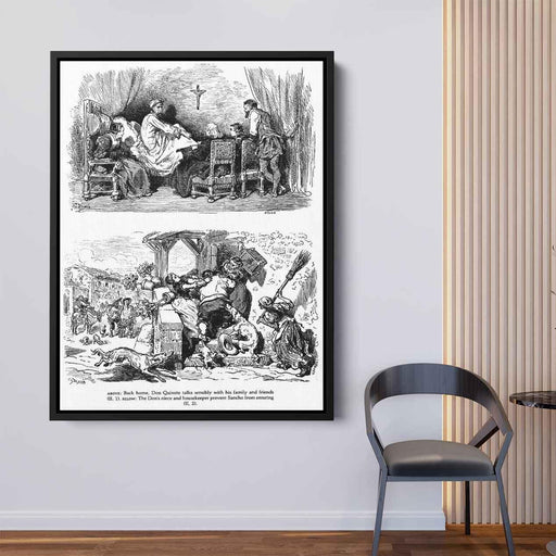 Don Quixote by Gustave Dore - Canvas Artwork