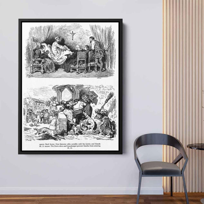 Don Quixote by Gustave Dore - Canvas Artwork