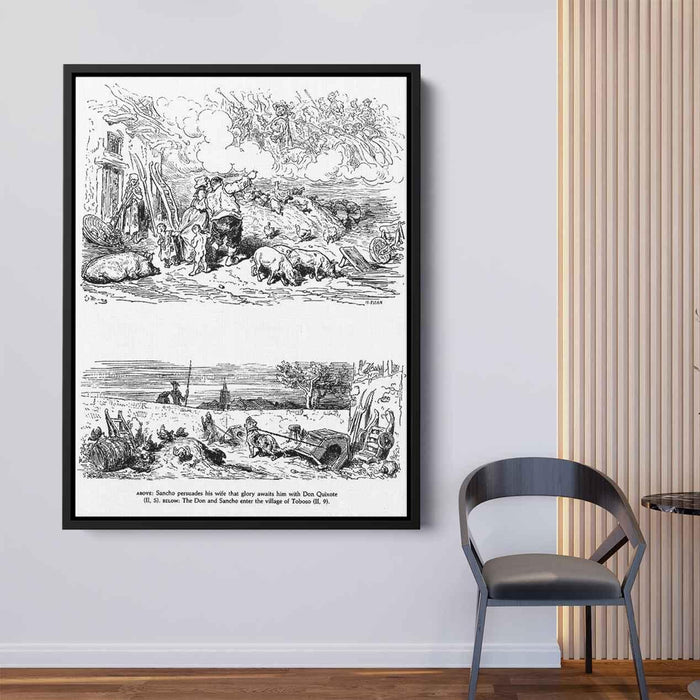 Don Quixote by Gustave Dore - Canvas Artwork