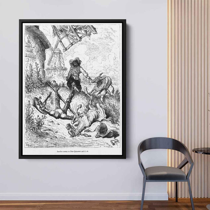 Don Quixote by Gustave Dore - Canvas Artwork