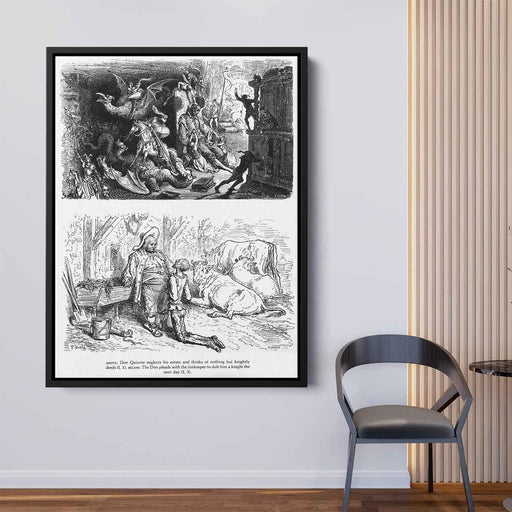 Don Quixote by Gustave Dore - Canvas Artwork